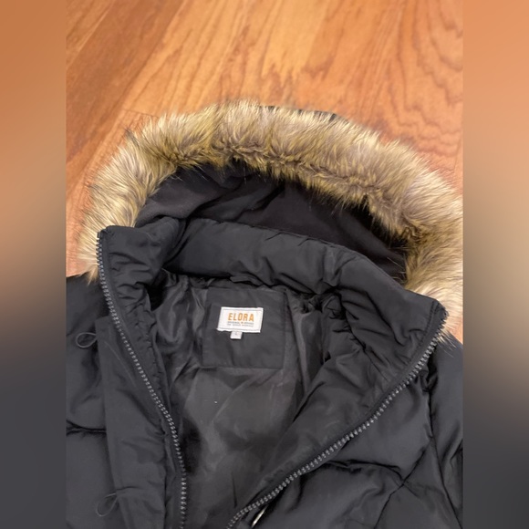 ELORA Heavy Women's Mid-Length Winter Puffer Parka size L - Picture 3 of 11
